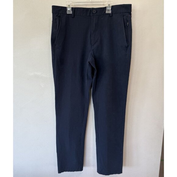 Tom Brady Brand Pants Men's Size 34 X 32 Stone Navy Structured Stretch - Picture 1 of 4